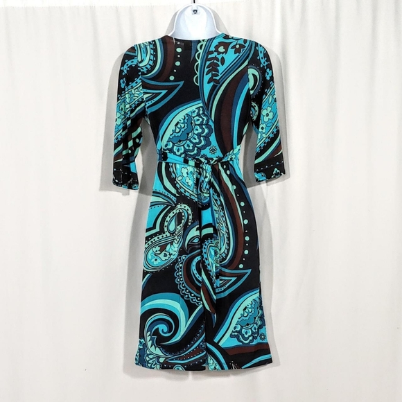 2000s vintage tie back midi dress - Picture 2 of 6